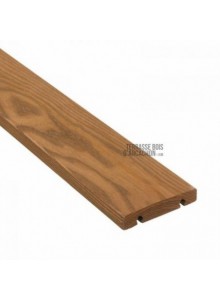 Terrasse bois clipsable sans vis en frêne thermo traité