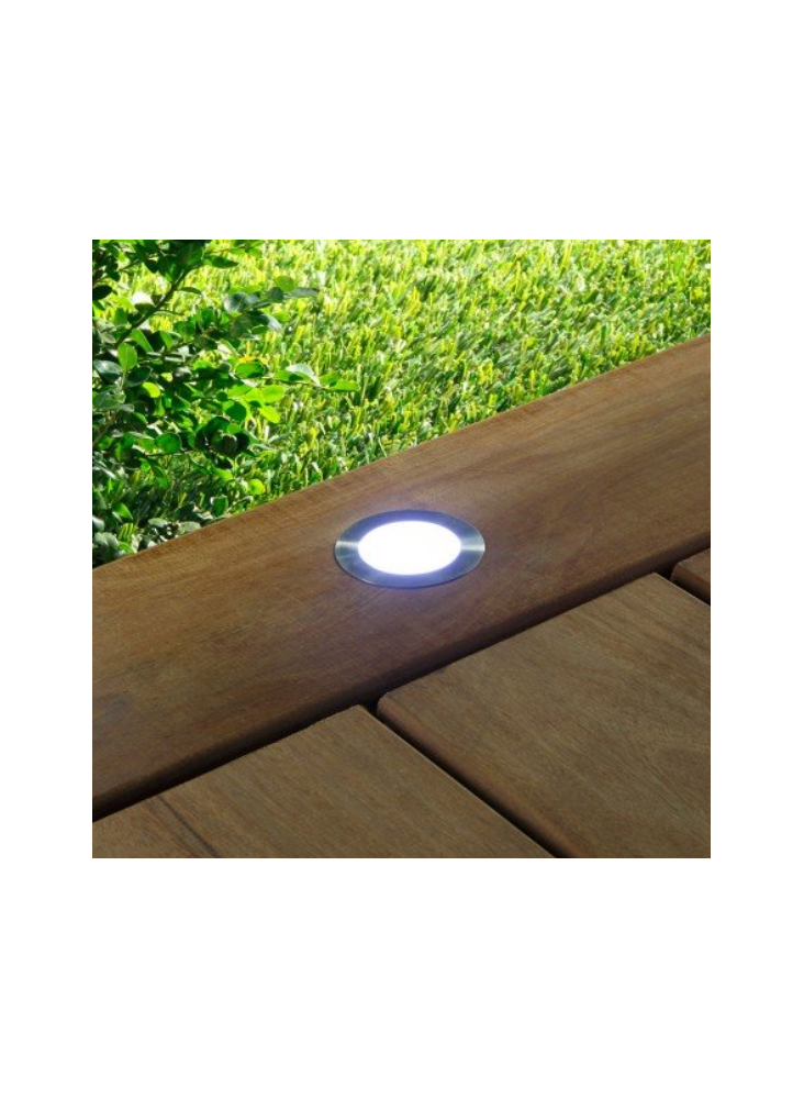 Spots LUX à LED terrasse bois (couleur RGB) de diamètre 70mm